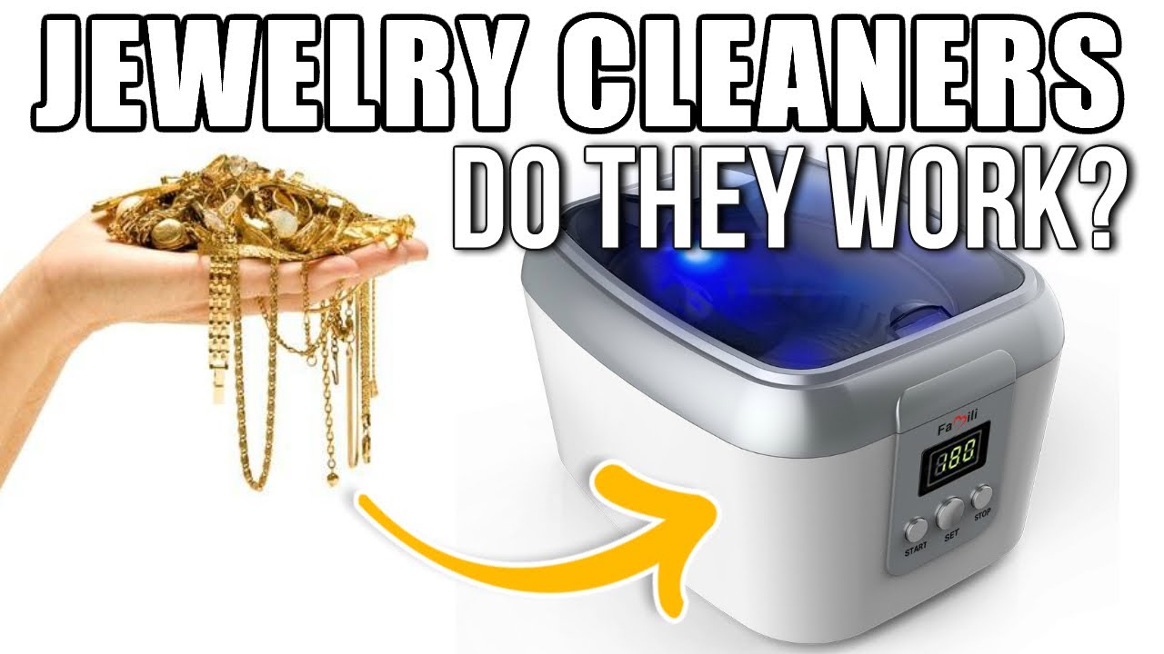 Jewelry Cleaner Clean Gold, Silver, Eyeglasses, Coins, Dentures, DVD