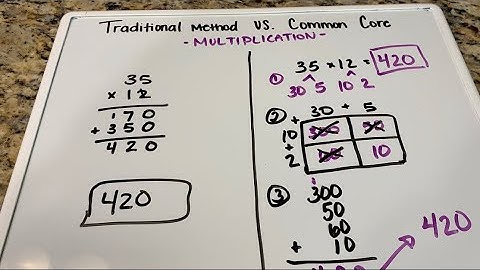 Multiplication using Common Core Math