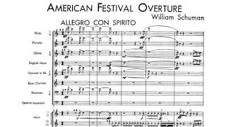 [Score] William Schuman - American Festival Overture (1939) for orchestra