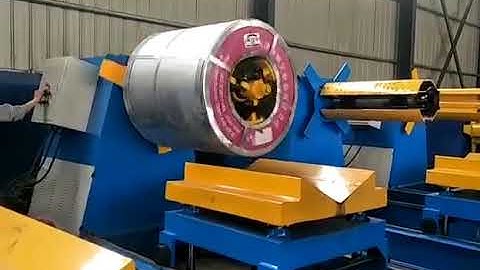 10tons hydraulic decoiler with cart