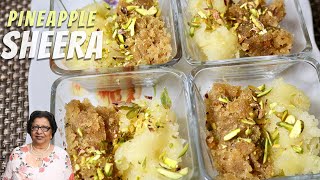 Pineapple sheera (sooji ka halwa) Ananas Ka Halwa, Indian Dessert Recipe by Manjula