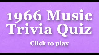 1966 Song Quiz