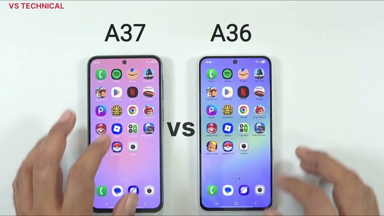 Samsung A37 VS Samsung A36 Speed Test Comparison Best Smartphone