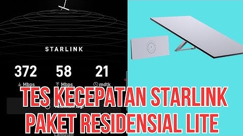 🚀 Tes Kecepatan Internet Starlink Residensial Lite ⚡ | Uji Coba Real Speed Test