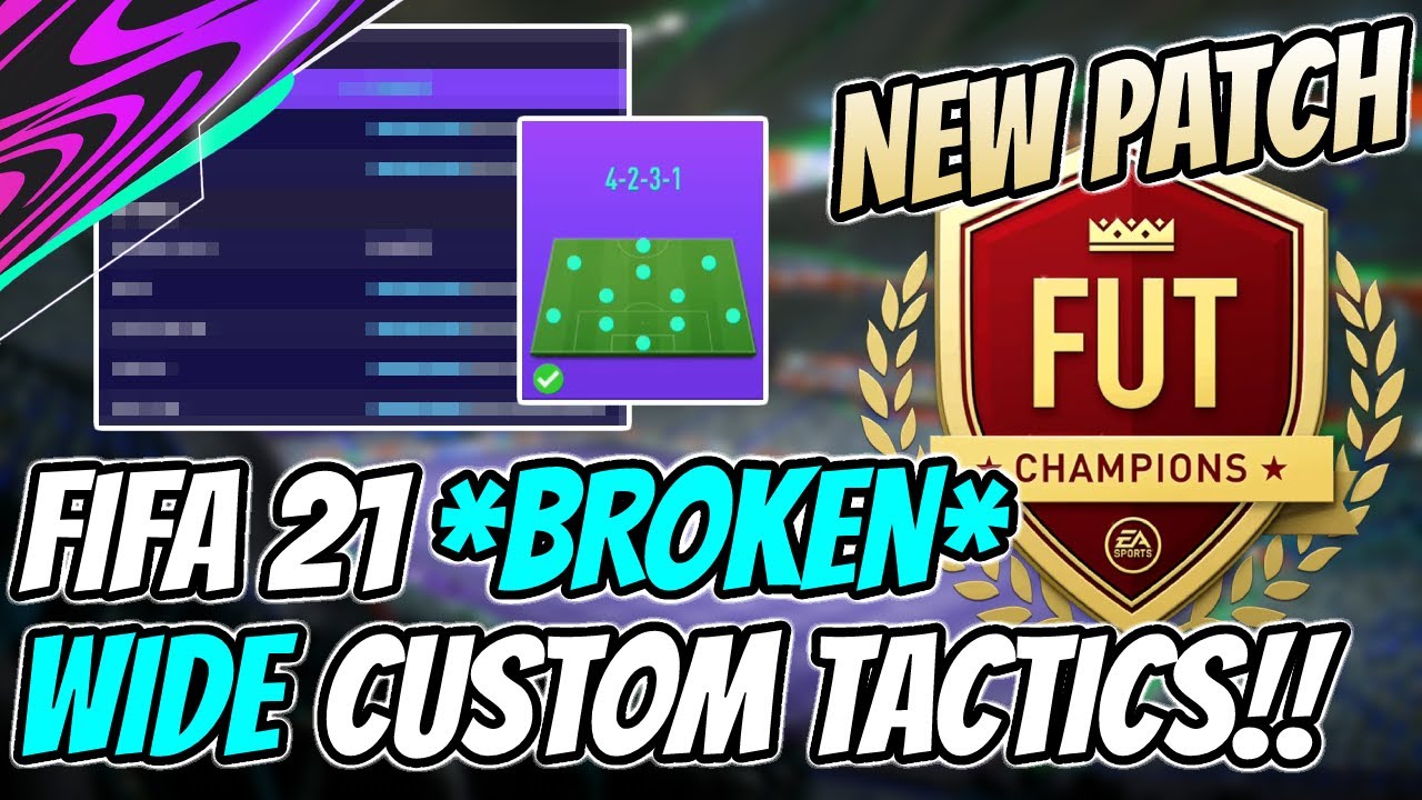 Fifa 21 Broken Wide Formation Post Patch Fut 21 Custom Tactics Instructions Fut 21 Youtube
