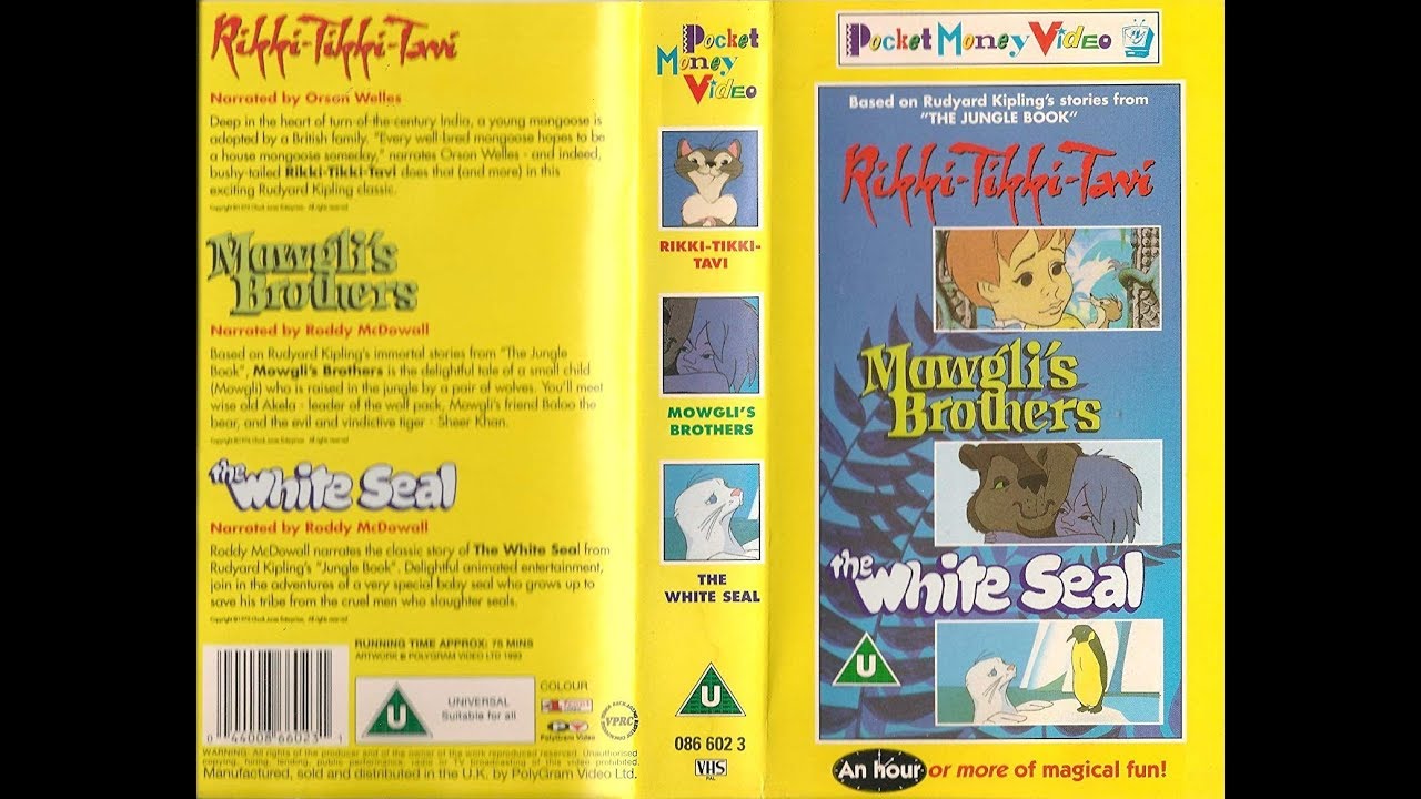 Original VHS Opening: Rikki-Tikki-Tavi/Mowgli's Brothers/The White