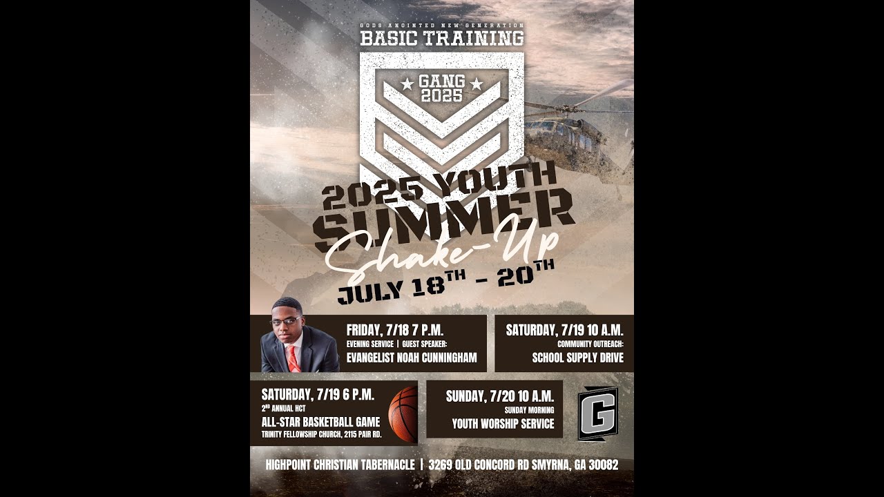 YOUTH SUMMER SHAKE UP | FRIDAY NIGHT SERVICE | JULY 18TH, 2025