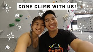 Climbing with my Fiancé | San Diego's Mesa Rim Climbing Gym (Mira Mesa)