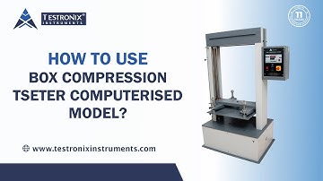 How to Use Box Compression Tester Computerised?
