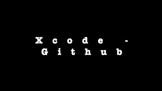 Xcode Source Control | Github