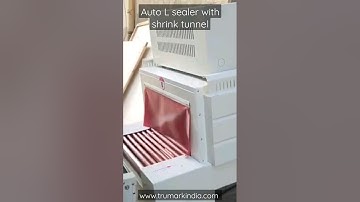 automatic L sealer with shrink tunnel #shrinkwrap #shrinkpackagingmachine
