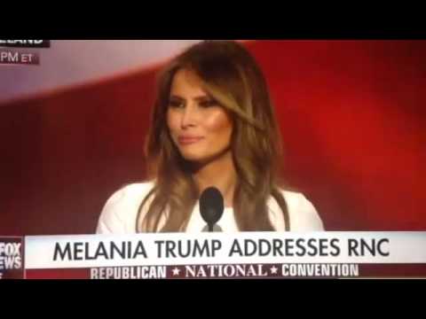 Video: Plagierte Melania Trump Også Rick Astley I Talen Sin?