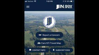 INDOT Mobile App Now Available For Apple, Android Devices screenshot 1
