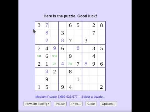 A Sudoku Puzzle Which Is Pretty Easy Solved Malayalam ഒര എള പ പമ ള ള സ ഡ ക പസ ൽ Youtube