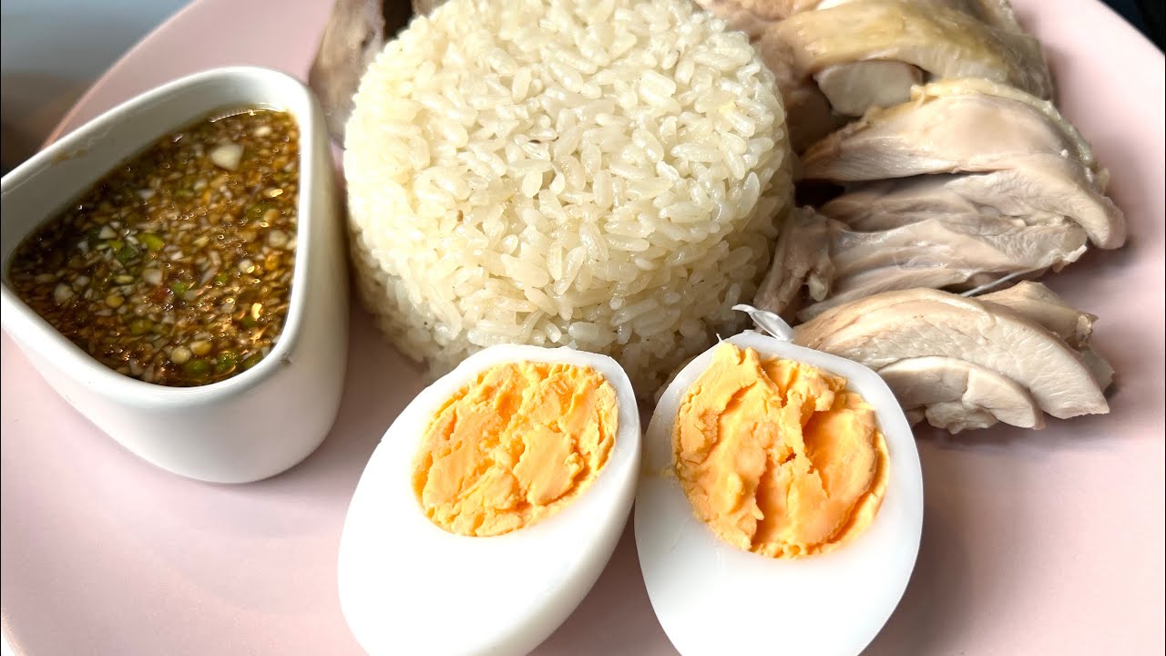 ကြက်ဆီထမင်း How to make Thai Street Food Chicken Rice At home
