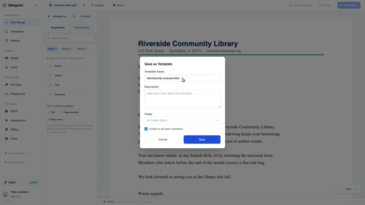 Watch the video: Mail Merge Word to Individual PDF Files — One PDF per Person