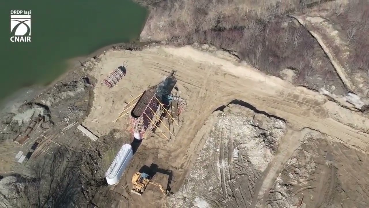 Montare elemente tablier metalic pod peste Prut Ungheni -Zagarancea.