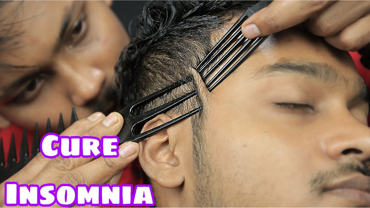 Cure Insomnia By Head Scratching With Comb | ASMR Comb Massage For Deep Sleep | 3D Sound Comb ASMR