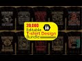 Exploring the Versatile 20K Editable T-Shirt Design Bundle