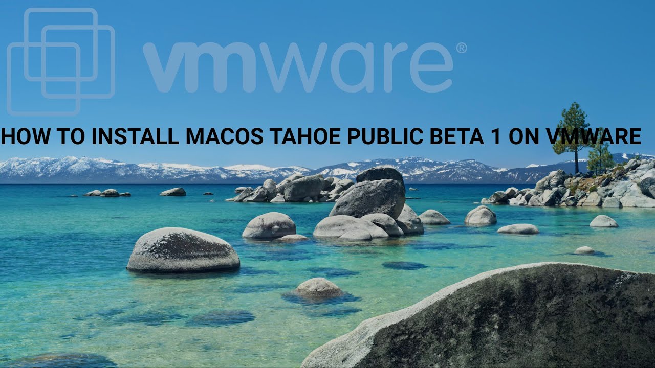 How to install macOS Tahoe Public Beta 1 on VMware. - YouTube