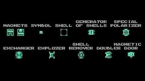 magnetit title screen for Atari 8-bit