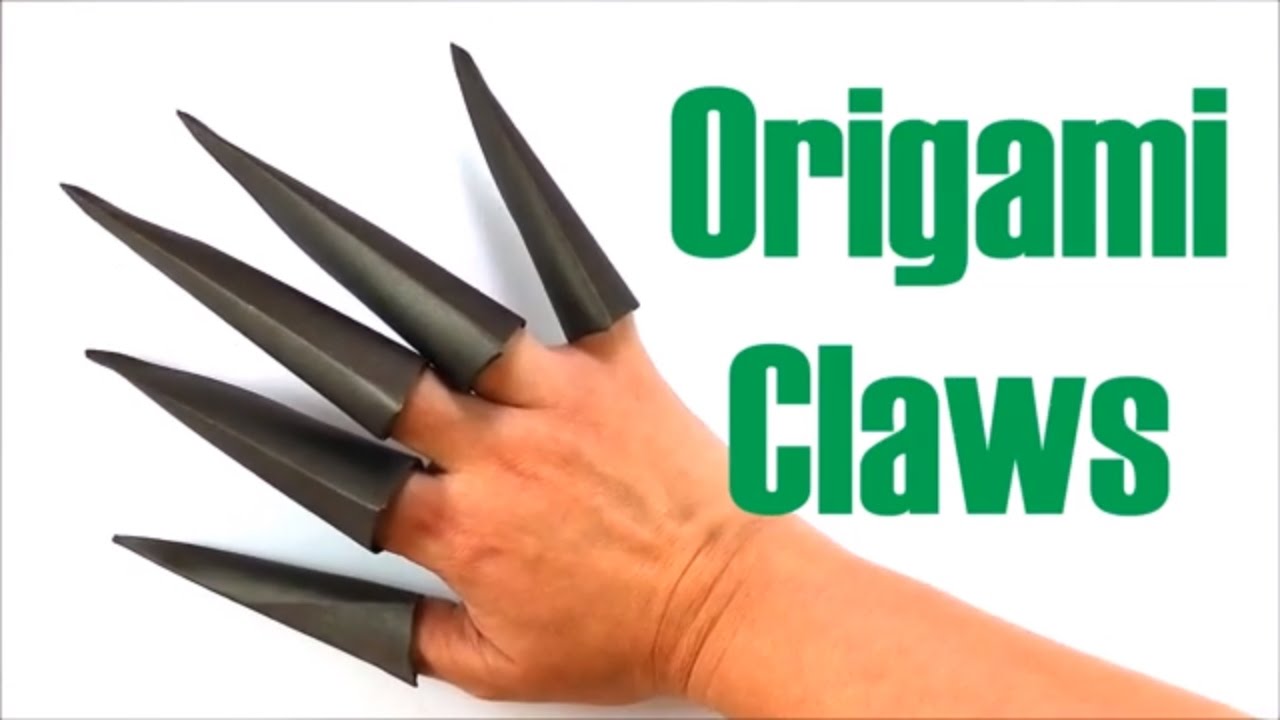 How To Make Paper Claws Origami Claws Paper Nails Easy Instructions For Beginners