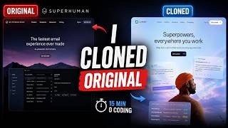 I Cloned an Award-Winning Website — Then Made It Better (15 Min, 0 Coding)