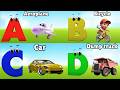 Vehicles Alphabet Song for kids | Vehicle ABC Song | Phonics for Kids | Alphabet Letters, Baby