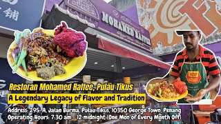 Restoran Mohamed Raffee Nasi Kandar - A Legendary Legacy of Flavor and Tradition