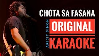 Chota Sa Fasana Karaoke with Lyrics | Arijit Singh | Karwaan | Irfan Khan