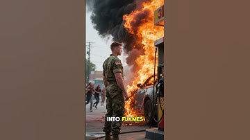 US Army Soldier Saved Child In Fire After Rich Lady Insulted Him⛽🔥 #ai #army