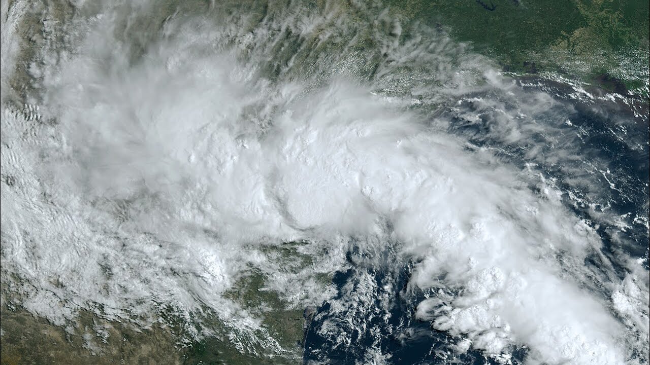 The track of tropical storm Harold (2023) - YouTube