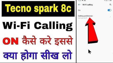 Tecno spark 8c me wi-fi calling on kaise kare।। how to enable/use Wi-Fi Calling in tecno spark 8c