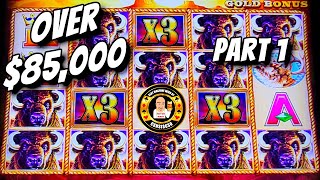 OVER $85,000 in JACKPOTS - Buffalo Gold Slot Machines PART 1 screenshot 4