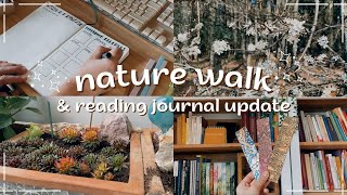 a cozy vlog #7 | reading, bookmarks, plan with me, journaling | nature walk | slow living