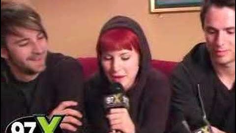 97X Presents - Q&A with Paramore (BONUS FOOTAGE)