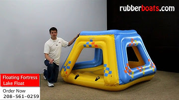 Intex Floating Fort Lounge Inflatable Island Video Review