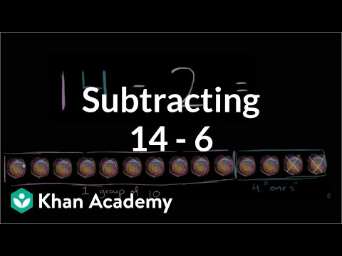 Subtracting 14 - 6 | Addition And Subtraction Within 20 | Early Math | Khan Academy