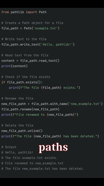 Python Trick Using Pathlib For File And Directory Operations YouTube python-trick-using-pathlib-for-file-and-directory-operations-youtube