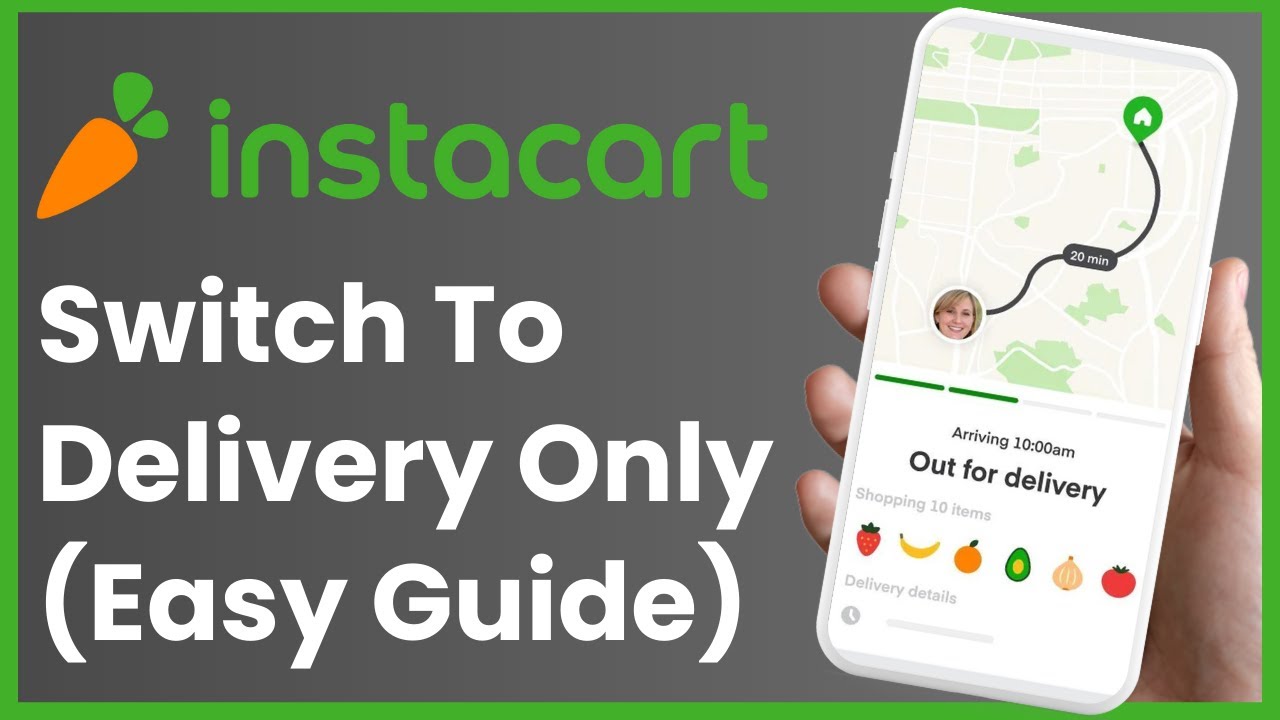 Instacart - How to Switch to Delivery Only !