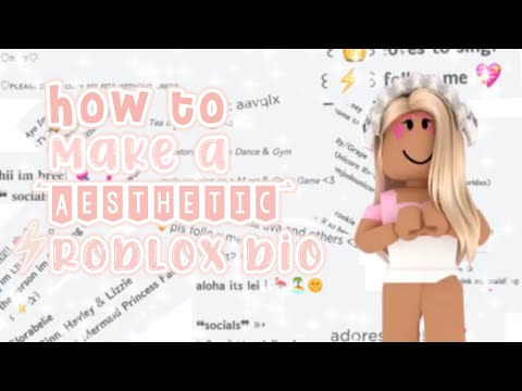 How to make an *AESTHETIC* Roblox bio! - Florabelle 