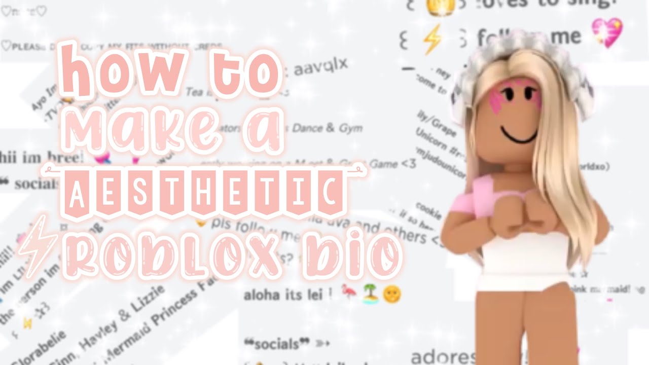 How to make an *AESTHETIC* Roblox bio! - Florabelle 