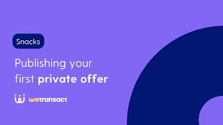 Publishing your first private offer on Microsoft Marketplace