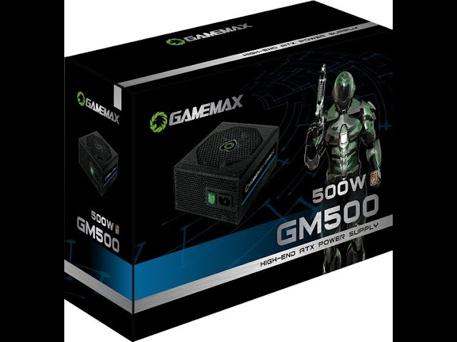 Fonte ATX - 500W - GAMEMAX GM500 - Branca - waz
