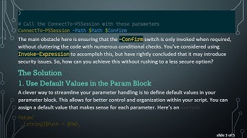 Handling Parameters in PowerShell Modules