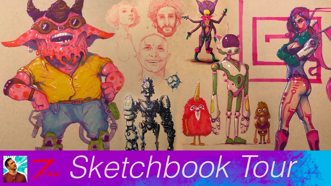 Sketchbook Tour Original Characters YouTube