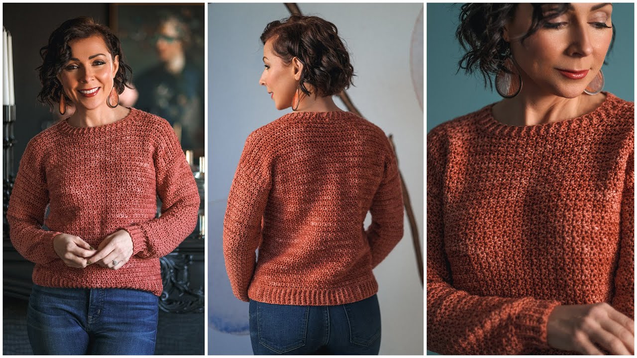 How to Crochet the Cozy Aelinn Sweater – Easy Crochet Ribbing! 