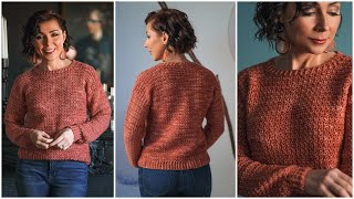 How to Crochet the Cozy Aelinn Sweater –  Easy Crochet Ribbing!