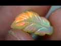 2.4 cts - Top Colors - Natural Crystal Opal - Professional Leaf Cut