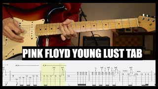 Pink Floyd Young Lust Cover/ Guitar Tab | Tutorial | Lesson